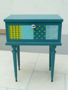 9. Chevet vintage après